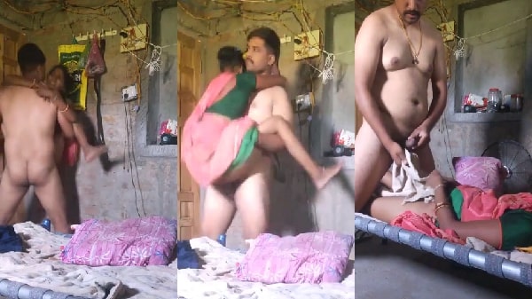 Gaanv ki dehati bhabhi ko godi mai uthaake choda