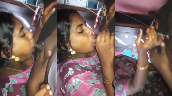 Tamil bhabhi blowjob ke baad handjob deke maal nikaal di