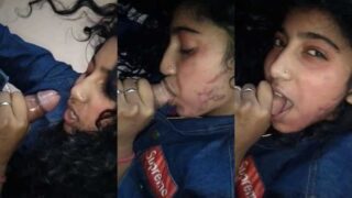 Desi College girl Sucking dick in Indian xxx