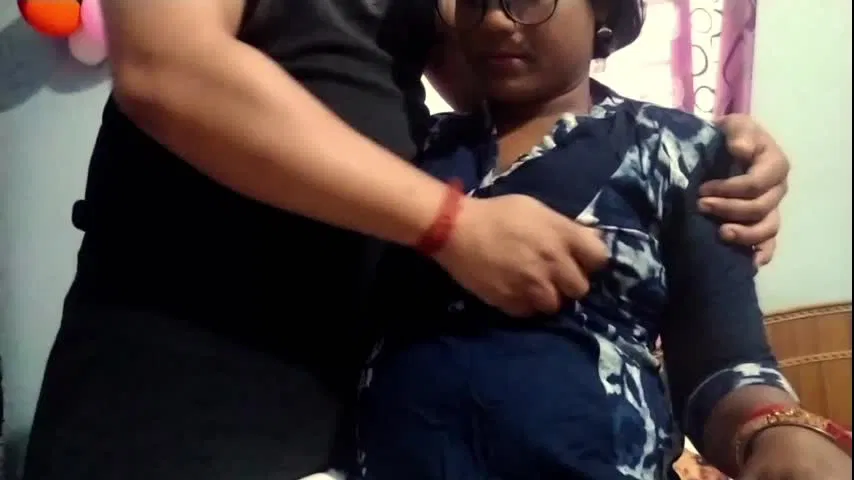 Hot Teacher Disha Sucking and Fucking with colleague on birthday