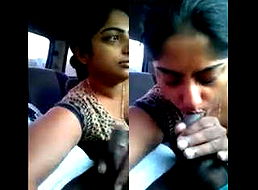 Mallu Bhabi BJ in Car