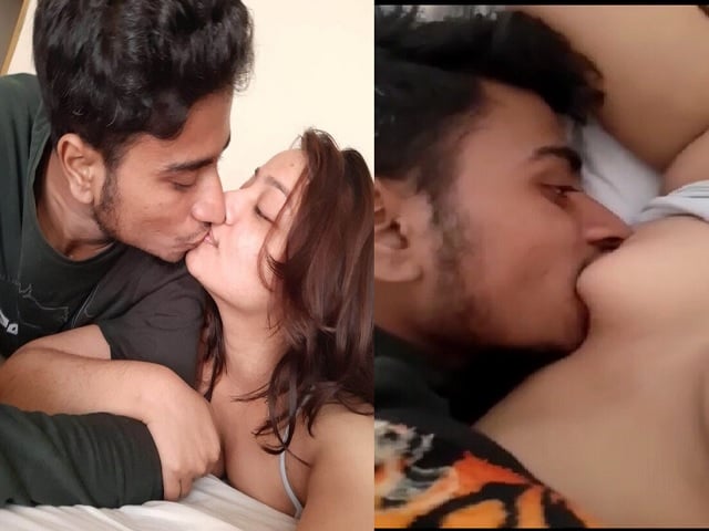 College girl sex video sucking boobs moans loudly while fucking