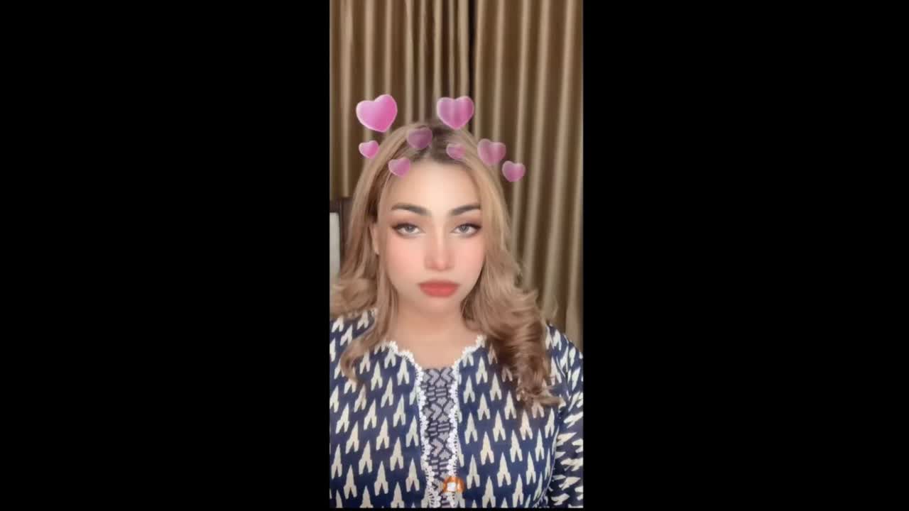 Sexy Babe Pressing Boobs