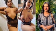 Rani Malakar Taking Off Her Bra While Playing Her Nipples