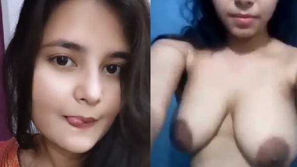 Cute girl Sonam ki boobs ki selfie video