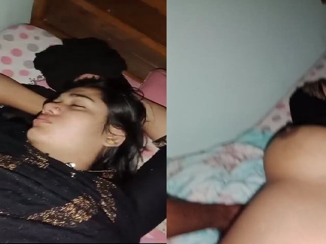 Sleeping wife sex awakening by husband after travel