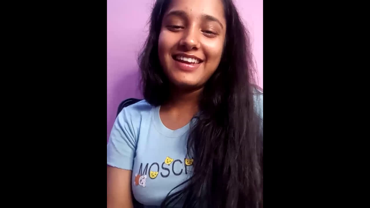 Cute Girl Jiya Showing Boobs on Fan Demand