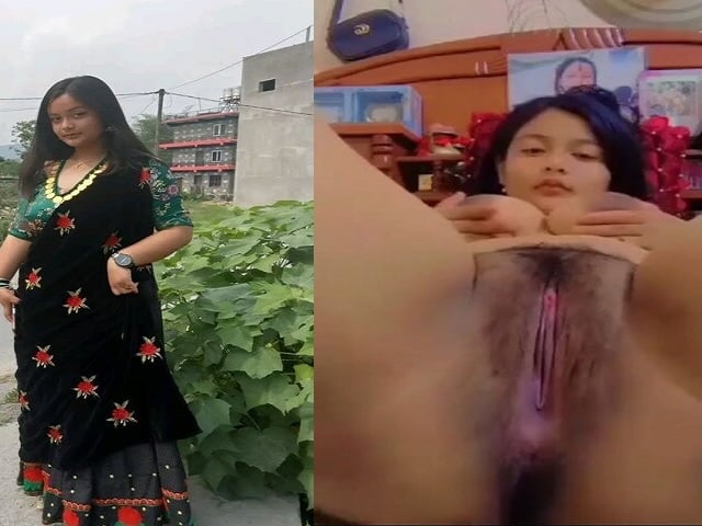 Sikkim village girl showing hairy pussy on camera