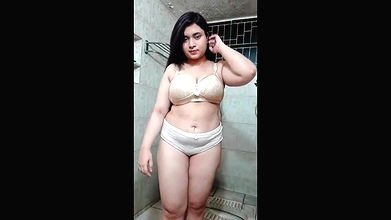 Desi Girl Riya Stripping in Bathroom and Squirting